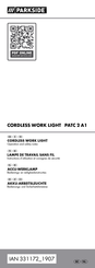 Parkside PATC 2 A1 Instructions D'utilisation Et Consignes De Sécurité