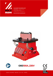 HOLZMANN MASCHINEN OBS100A 230V Mode D'emploi