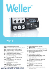 Weller WXR 3 Traduction De La Notice Originale