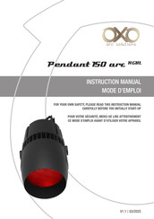 OXO Pendant 150 arc WW Mode D'emploi