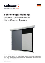 Celexon Leinwand Motor HomeCinema Tension Manuel D'instructions