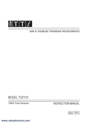 Aim TTi TGP110 Manuel D'instructions