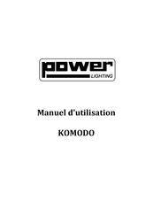 Power lighting KOMODO Manuel D'utilisation