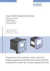 Burkert 8619 multiCELL WM AC Mode D'emploi