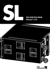 d&b audiotechnik KSL-GSUB Manuel D'instructions