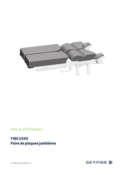 GETINGE 1180.54 0 Serie Notice D'utilisation