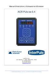 InterPuls ACR Puls sw.5.4 Manuel D'instructions, D'utilisation Et De Maintenance