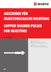 Würth 1952 003 151 Traduction Des Instructions De Service D'origine