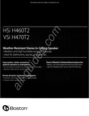 Boston HSi H460T2 Mode D'emploi