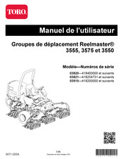 Toro Reelmaster 3555 Manuel De L'utilisateur
