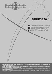 Castolin Eutectic DERBY 326 Manuel D'instructions