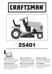 Craftsman 25401 Manuel D'instructions
