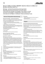 steute ZS 71 Z Instructions De Montage Et De Câblage
