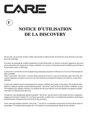 CARE DISCOVERY Notice D'utilisation