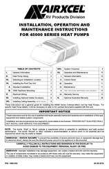 Airxcel RV Products 45000 Serie Consignes D'installation, D'utilisation Et D'entretien