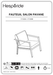 Hesperide PAVANE 171335A Mode D'emploi