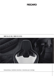 RECARO 86.49.26A Instruction Pour Le Montage