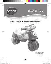 VTech 2-in-1 Learn & Zoom Motorbike Manuel D'utilisation