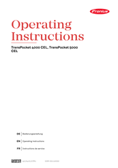 Fronius TransPocket 5000 CEL Instructions De Service