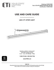 ETI Solid State Lighting 556101620 Guide D'utilisation Et D'entretien