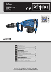 Scheppach 5908209901 Traduction Des Instructions D'origine