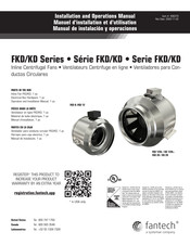 SystemAir fantech FKD 12XL Manuel D'installation Et D'utilisation