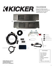 Kicker 19435808 Manuel D'utilisation