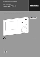 Buderus Logamatic RC310 Notice D'installation