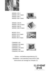 Element One MODIS 170-3 basic Instructions De Montage Et D'emploi