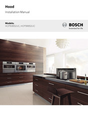 Bosch HCP50652UC Manuel D'installation
