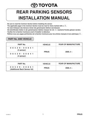 Toyota 08529-00861 Manuel D'installation