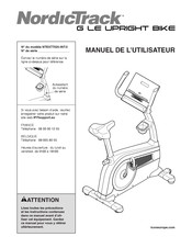 Nordictrack G LE UPRIGHT BIKE Manuel De L'utilisateur