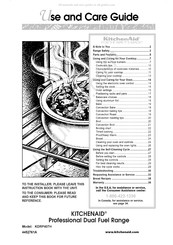 KitchenAid KDRP407H Guide D'utilisation Et D'entretien