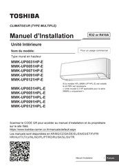 Toshiba MMK-UP0071HPL-E Manuel D'installation