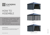 Palram CANOPIA Curtain Set Instructions De Montage