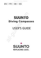 Suunto Diving Compasses Mode D'emploi