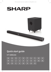 Sharp HT-SBW260 Guide De Démarrage Rapide