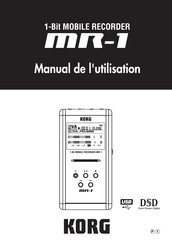 Korg MR-1 Manuel De L'utilisateur