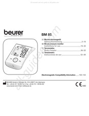 Beurer medical BM 85 Mode D'emploi