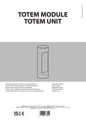 BFT TOTEM UNIT Instructions D'installation Et D'entretien