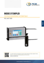 PCE Instruments PCE-AAT 500 Mode D'emploi