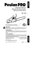 Poulan Pro 260 Manuel D'instructions