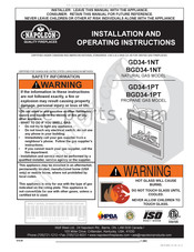 Napoleon Fireplaces BGD34-1PT Instructions D'installation Et D'utilisation