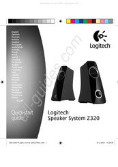 Logitech Z320 Guide De Démarrage Rapide