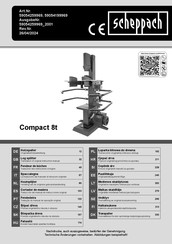 Scheppach Compact 8t Traduction Des Instructions D'origine