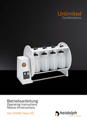 Heidolph REAX 20 Notice D'instructions