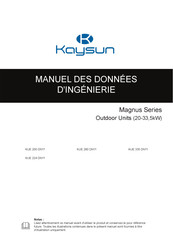 Kaysun Magnus KUE 224 DN11 Manuel D'ingénierie