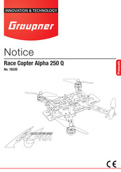 GRAUPNER Race Copter Alpha 250 Q Notice D'utilisation
