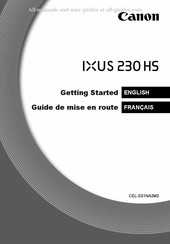 Canon IXUS 230 HS Guide De Mise En Route