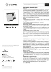 Orliman Evotec Forte Instructions D'utilisation Et D'entretien